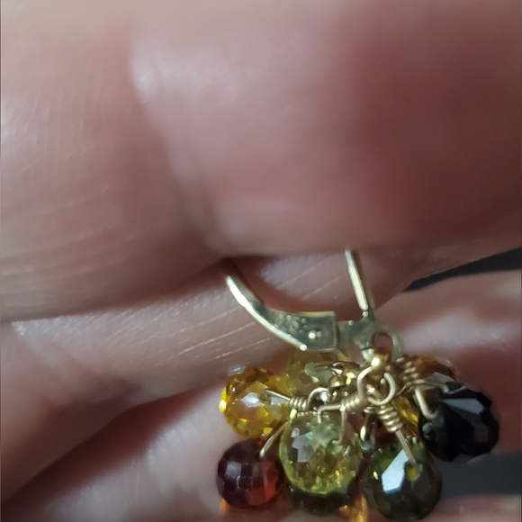 Swarovski Crystals Pendant Earrings - Picture 4 of 4